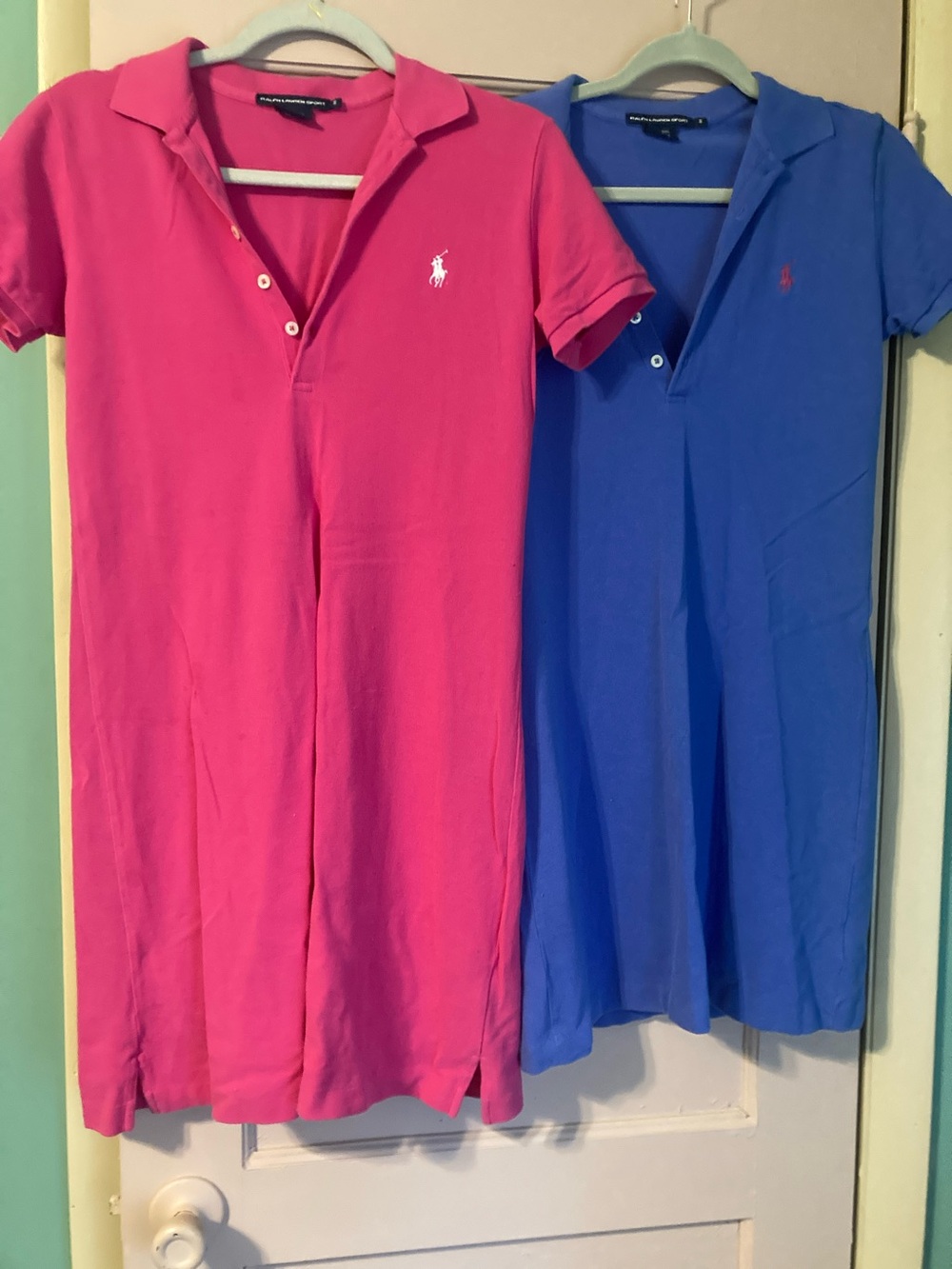 Ralph Lauren Sport Pink and Blue Polo Dresses